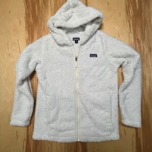 Patagonia Fleece Hoodie Full Zip Youth XL‎ White